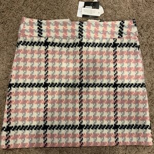 Top shop pink plaid mini skirt